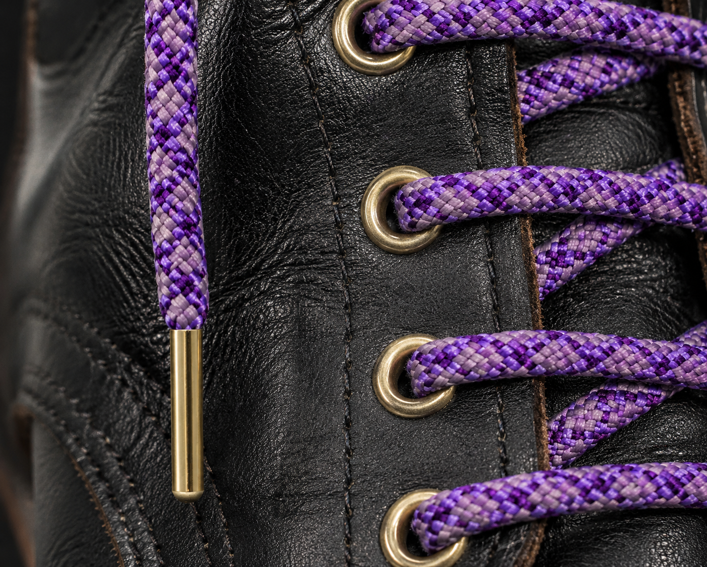 CoreLine 550 Acid Purple with Lilac Diamonds Boot Laces - Image 5