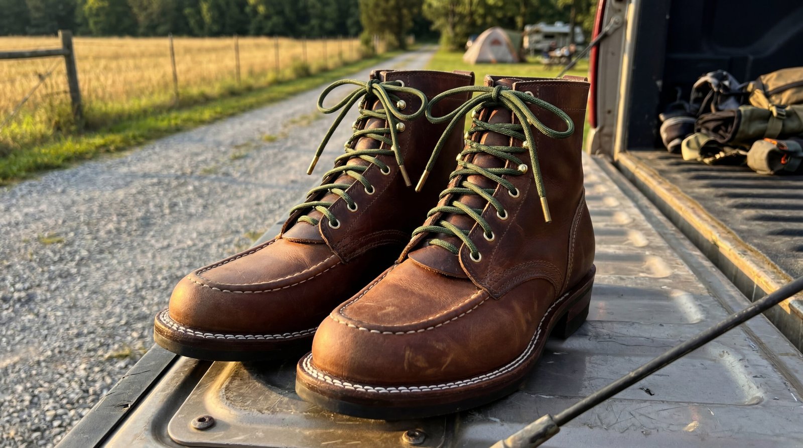 CoreLine 550 Fern Military Green Boot Laces - Image 2