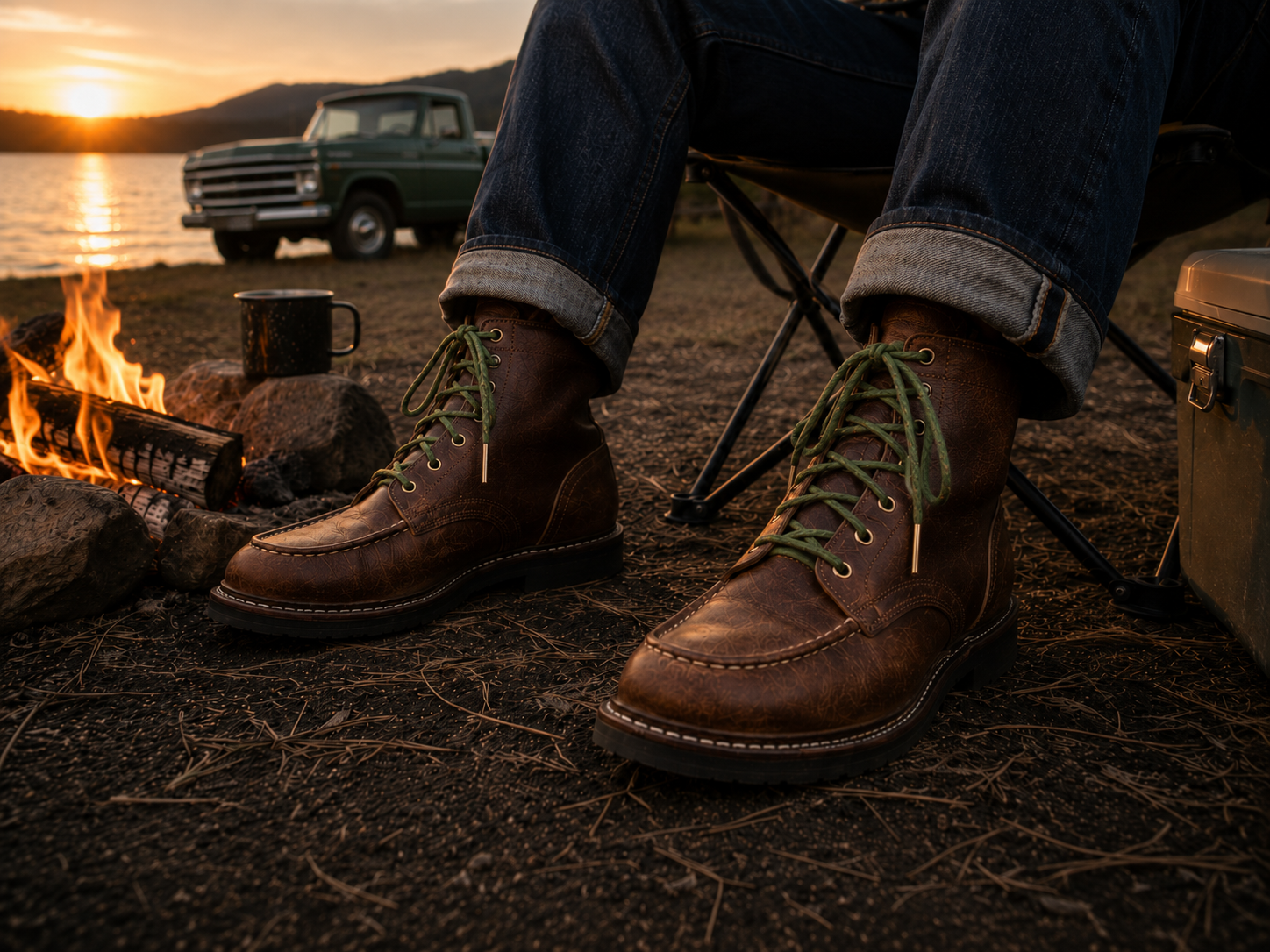 CoreLine 550 Fern Military Green Boot Laces - Image 6