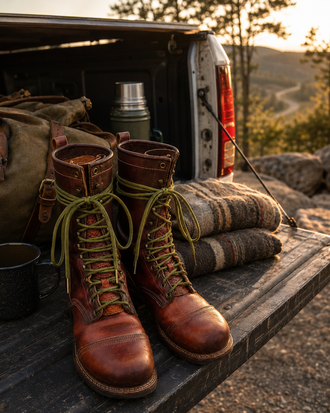 CoreLine 550 Green Moss Boot Laces - Image 7