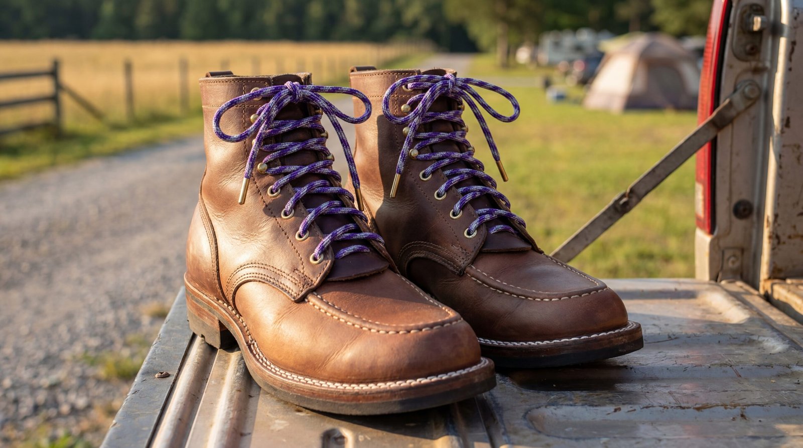 CoreLine 550 Sunset Purple Boot Laces - Image 2