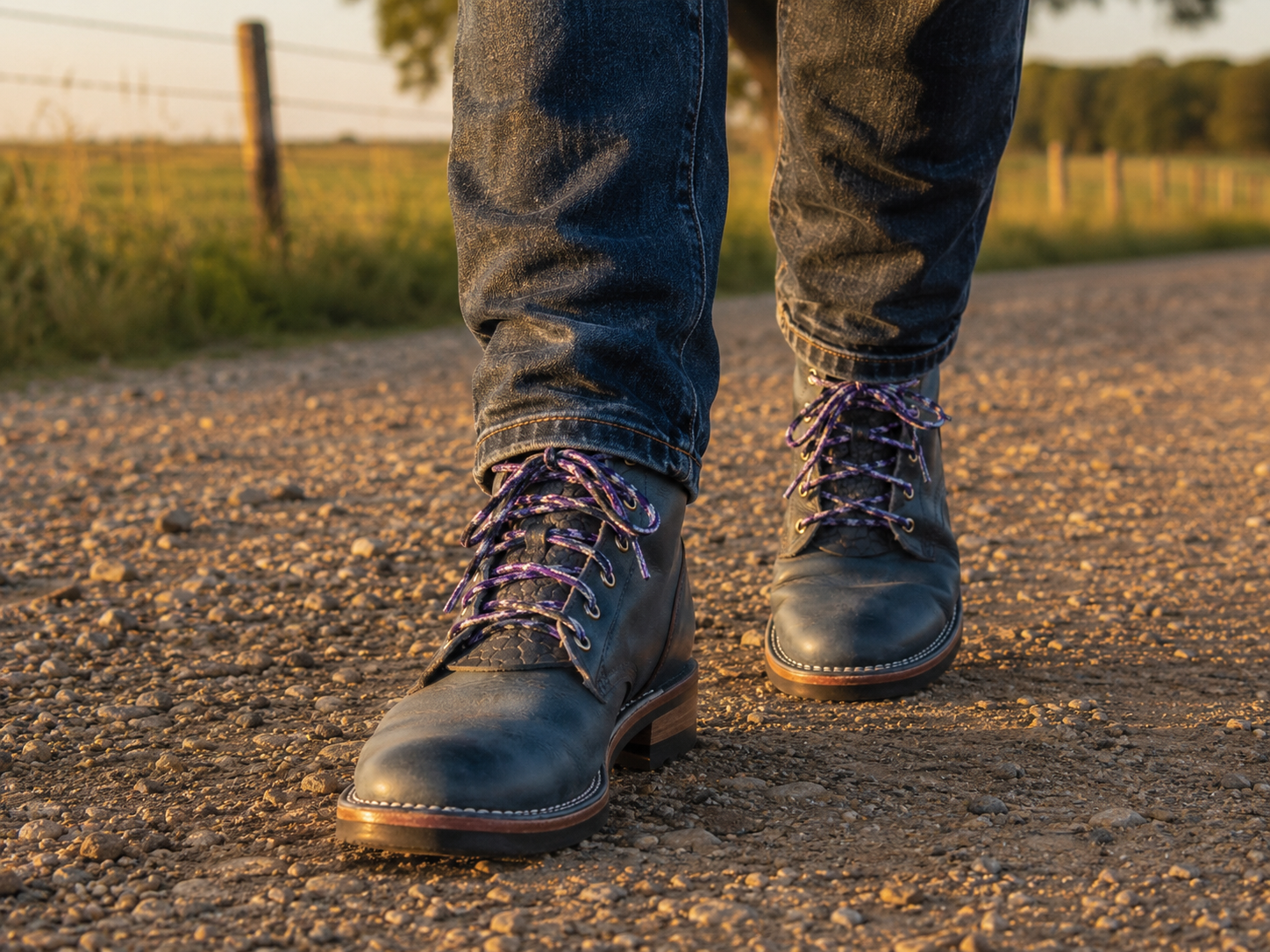 CoreLine 550 Sunset Purple Boot Laces - Image 3
