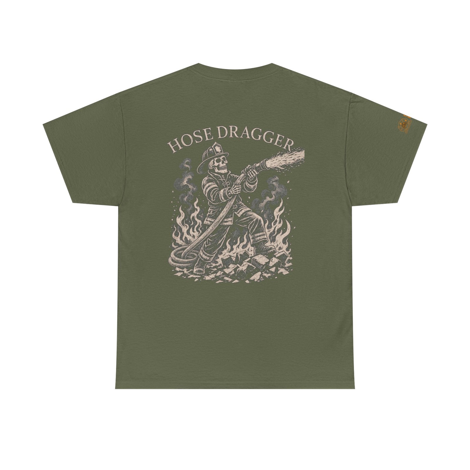 Smoke Eater Gear Hose Dragger Firefighter T-Shirt - Image 23
