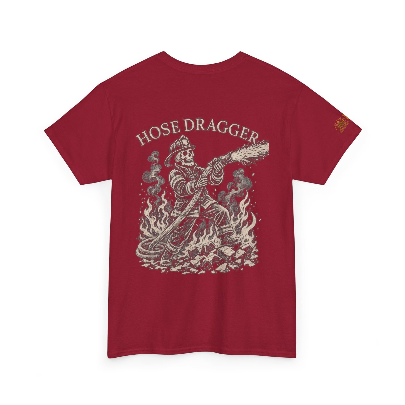 Smoke Eater Gear Hose Dragger Firefighter T-Shirt - Image 110