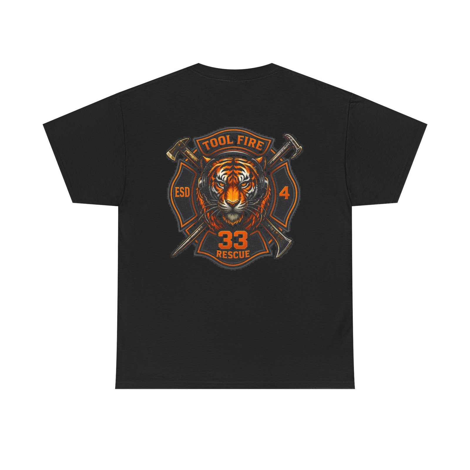 Tool Firefighter Tee — Tool Fire Tiger Graphic T-Shirt - Image 8