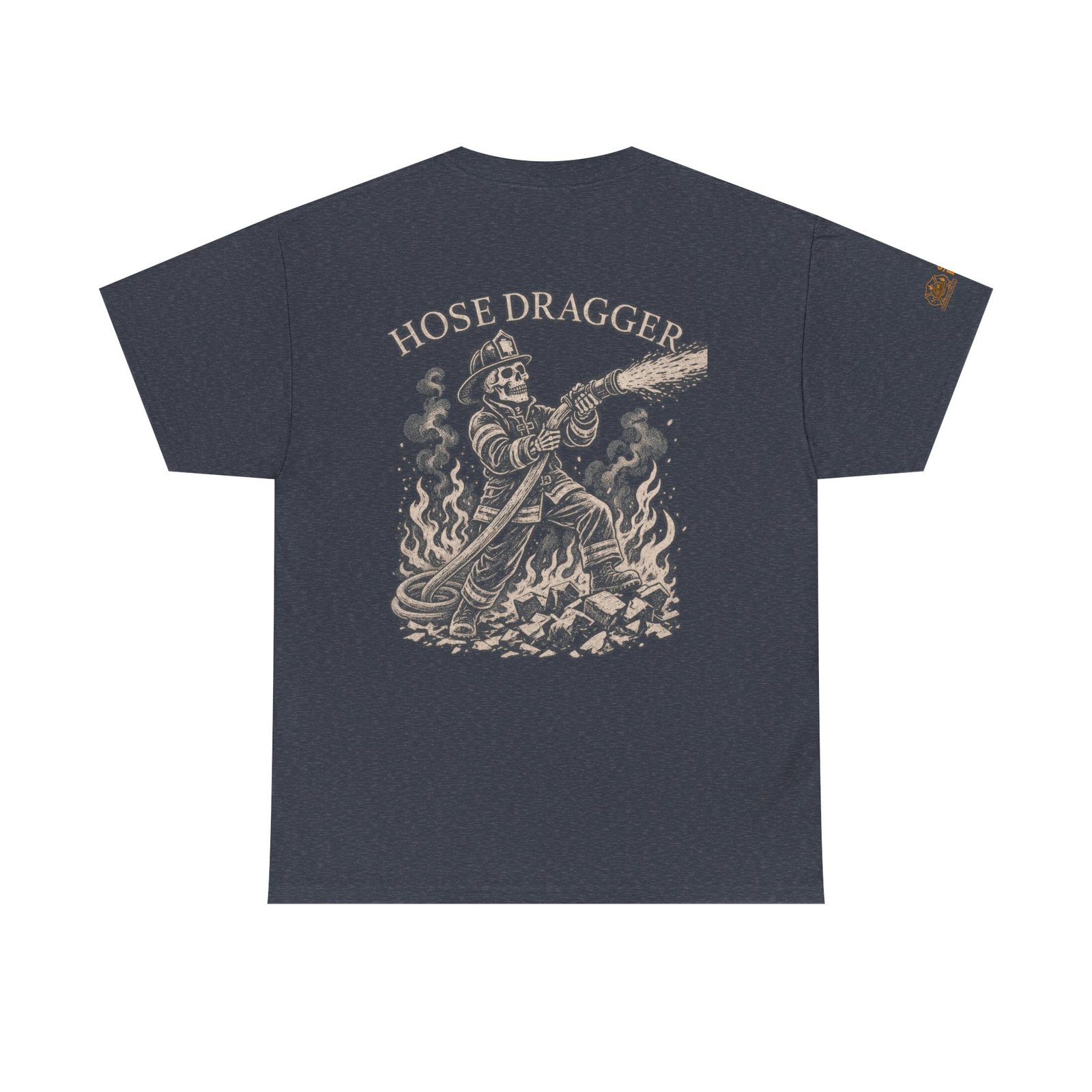 Smoke Eater Gear Hose Dragger Firefighter T-Shirt - Image 83