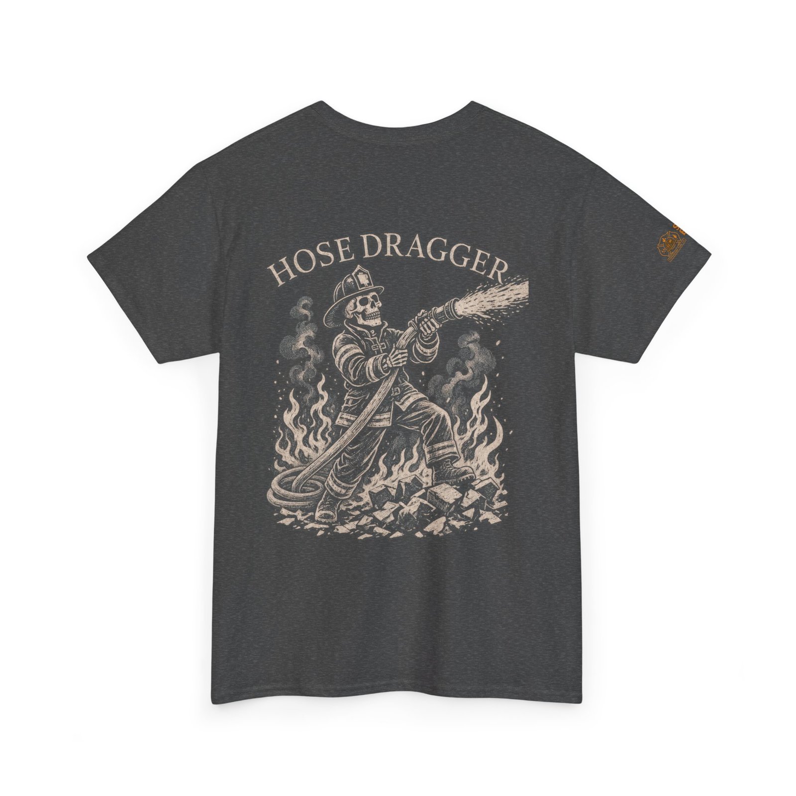 Smoke Eater Gear Hose Dragger Firefighter T-Shirt - Image 38