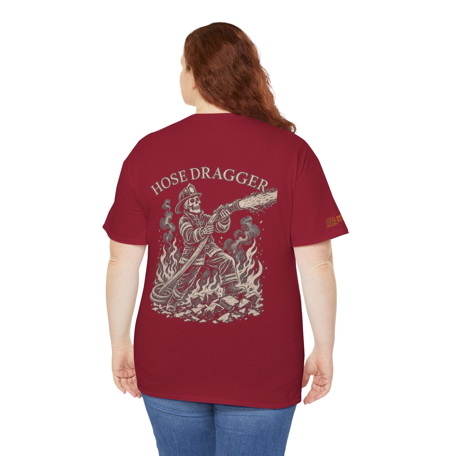 Smoke Eater Gear Hose Dragger Firefighter T-Shirt - Image 116