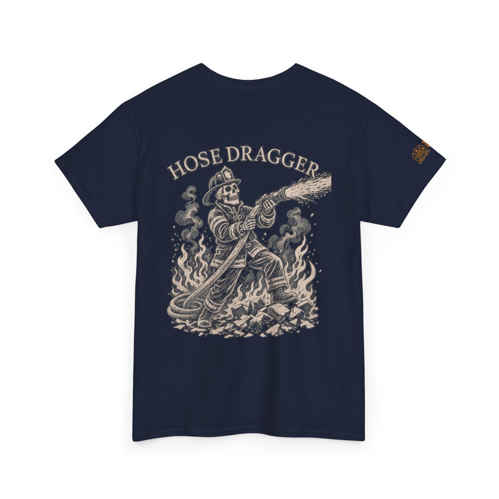 Smoke Eater Gear Hose Dragger Firefighter T-Shirt - Image 62