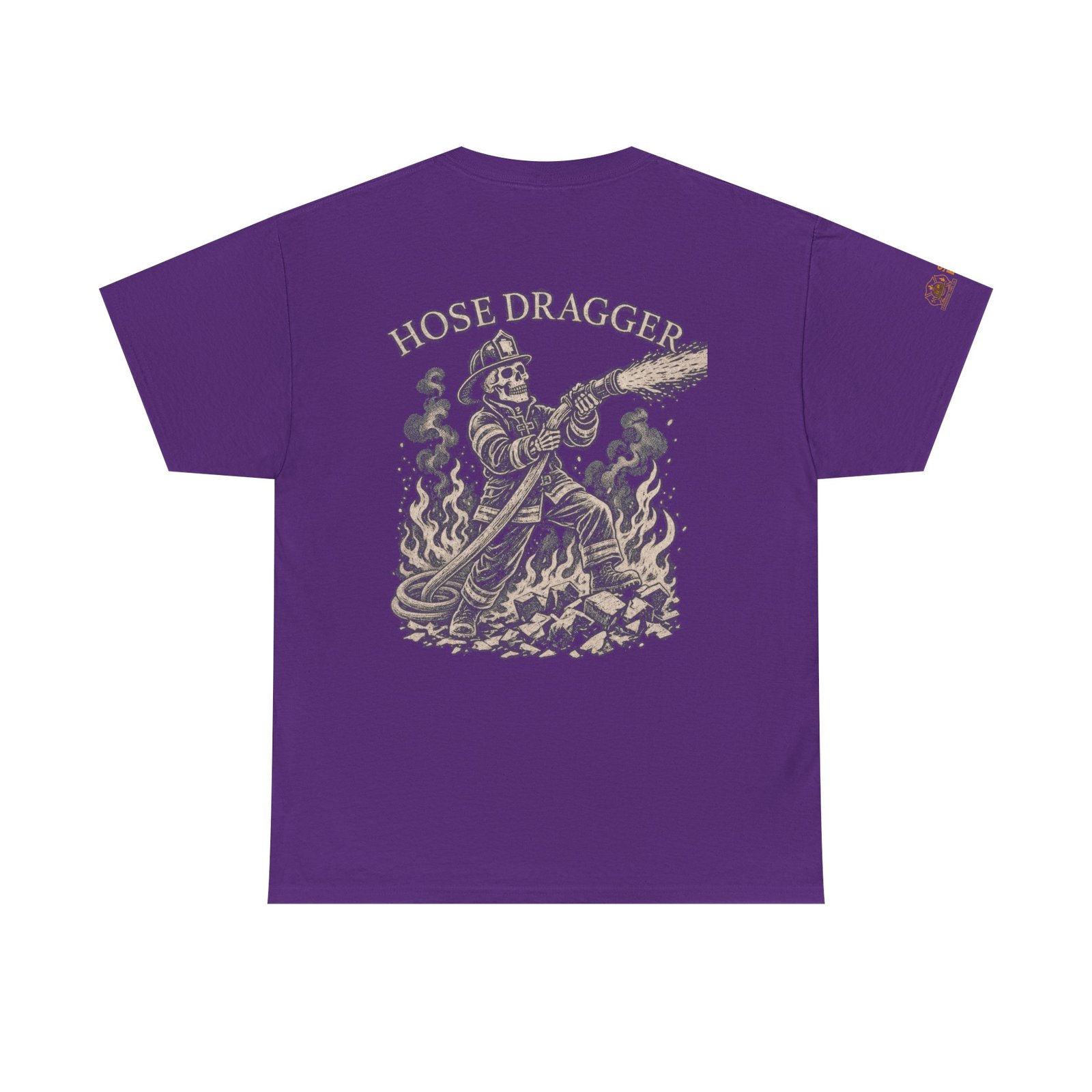 Smoke Eater Gear Hose Dragger Firefighter T-Shirt - Image 107
