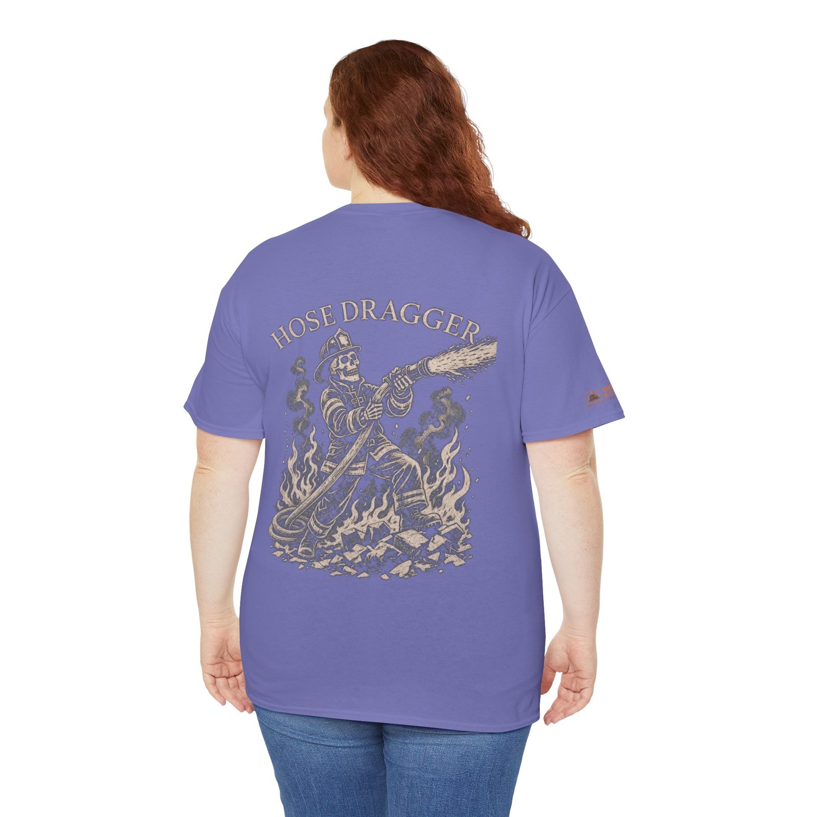 Smoke Eater Gear Hose Dragger Firefighter T-Shirt - Image 92