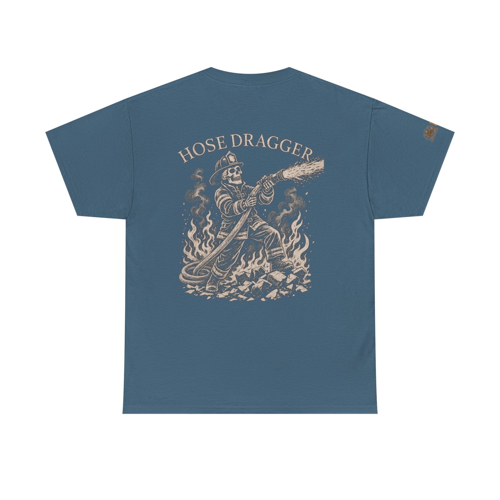 Smoke Eater Gear Hose Dragger Firefighter T-Shirt - Image 59