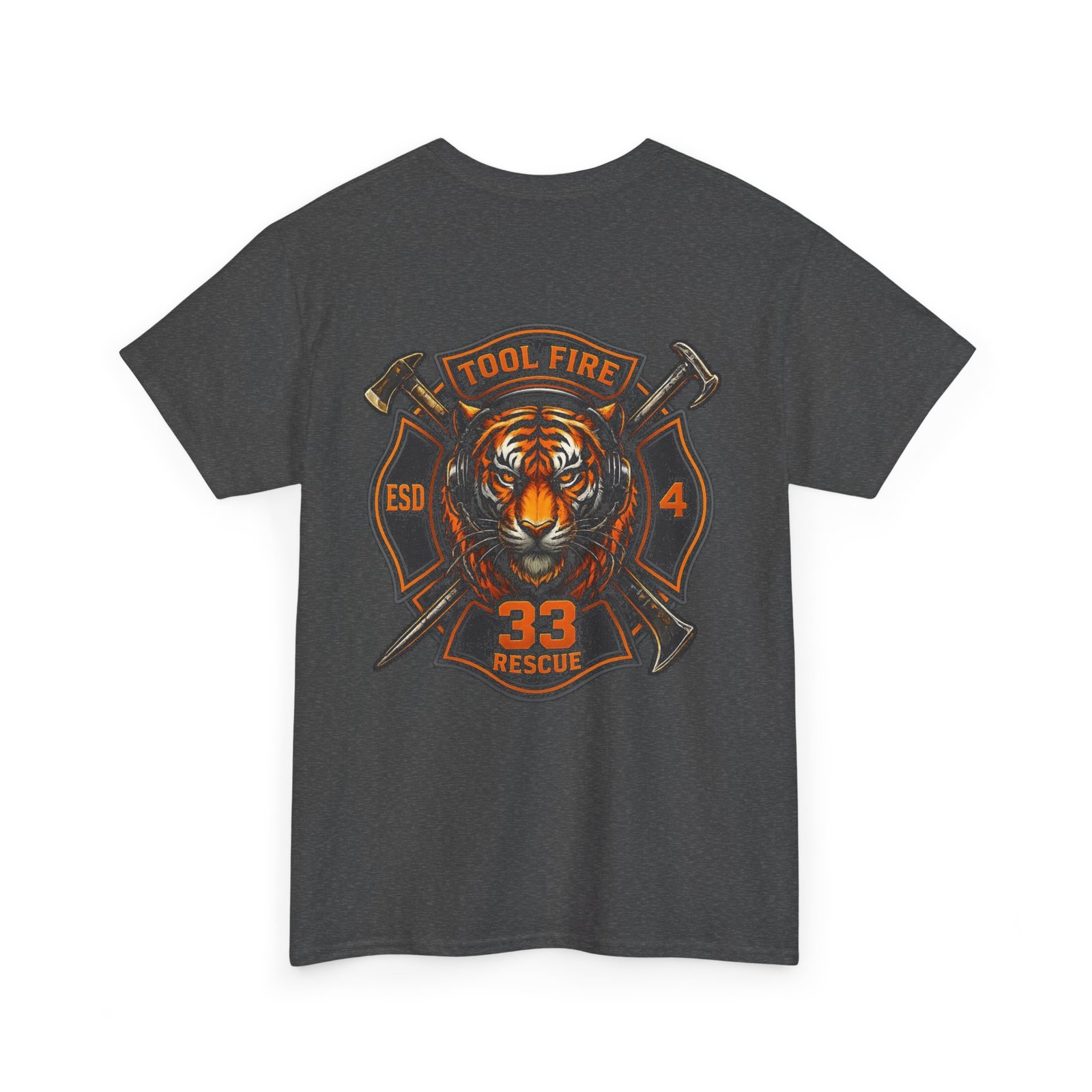 Tool Firefighter Tee — Tool Fire Tiger Graphic T-Shirt - Image 11