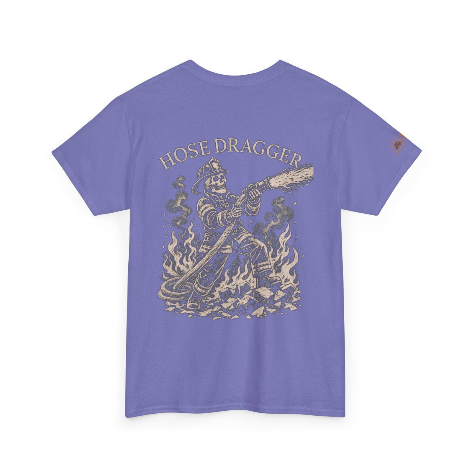 Smoke Eater Gear Hose Dragger Firefighter T-Shirt - Image 86