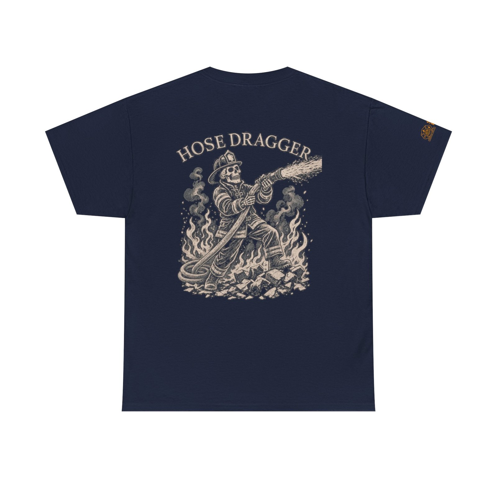 Smoke Eater Gear Hose Dragger Firefighter T-Shirt - Image 71