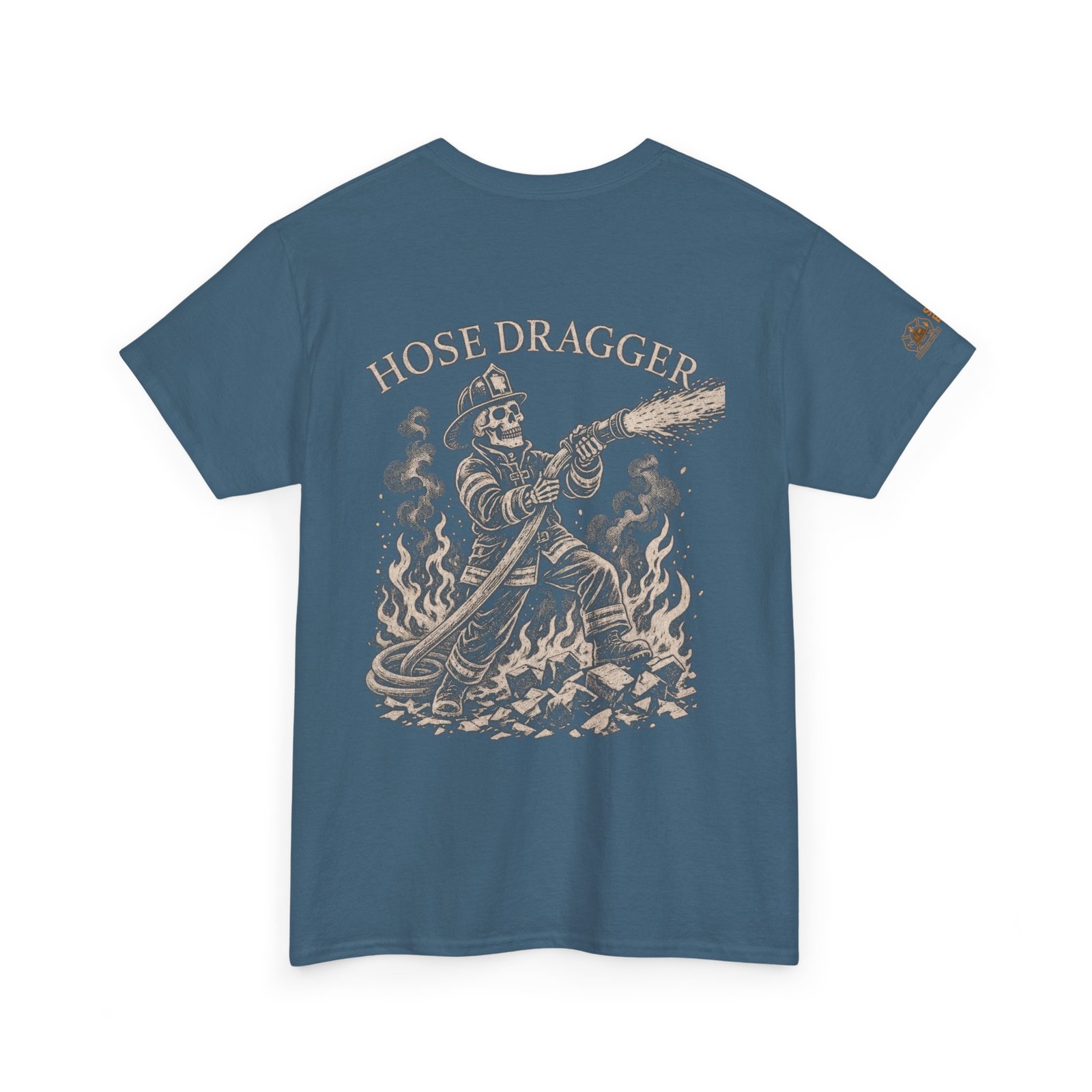 Smoke Eater Gear Hose Dragger Firefighter T-Shirt - Image 50