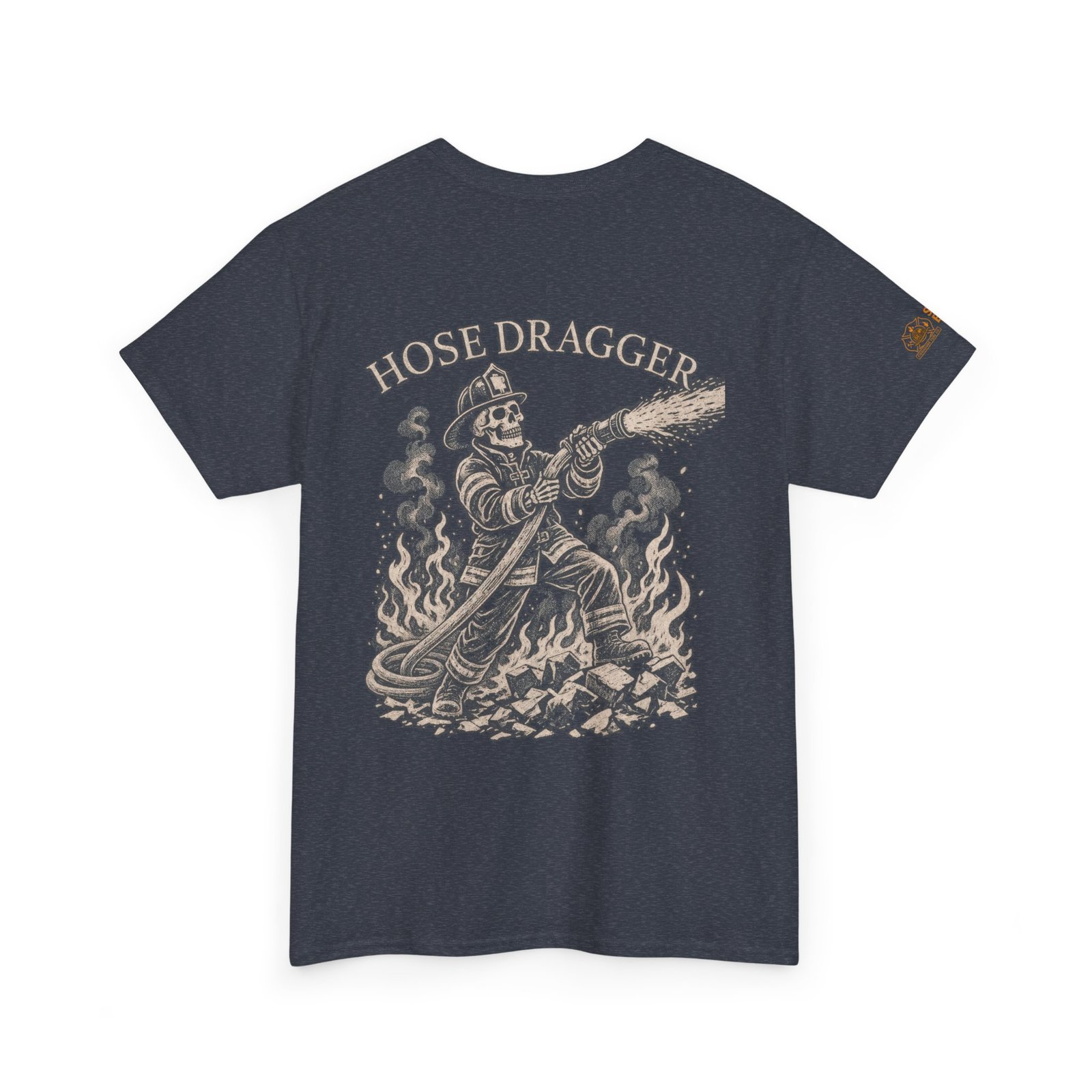 Smoke Eater Gear Hose Dragger Firefighter T-Shirt - Image 74