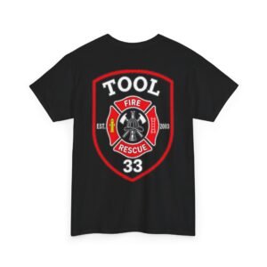 Tool Firefighter Tee — TOOL Fire Rescue 33 Patch T‑Shirt