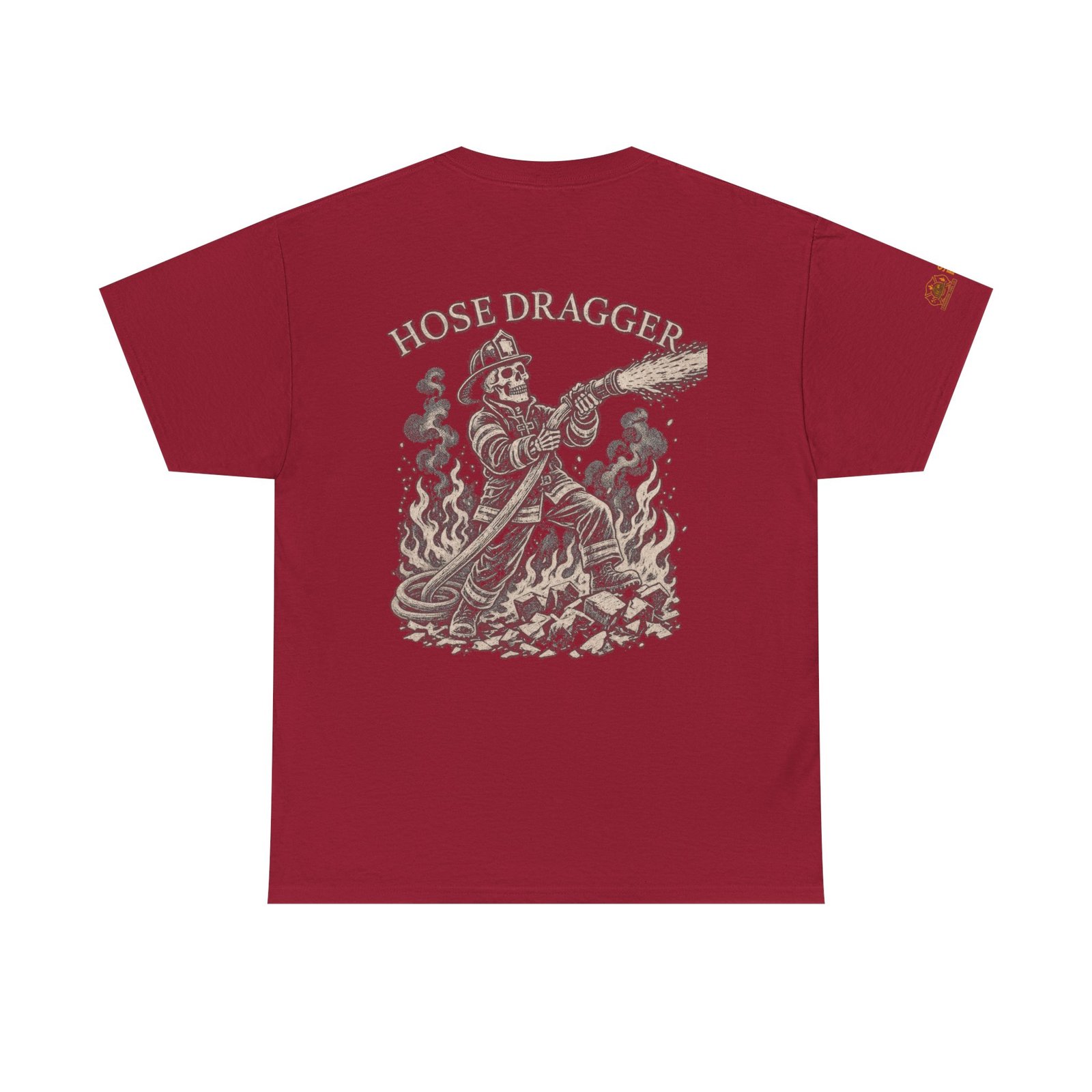Smoke Eater Gear Hose Dragger Firefighter T-Shirt - Image 119