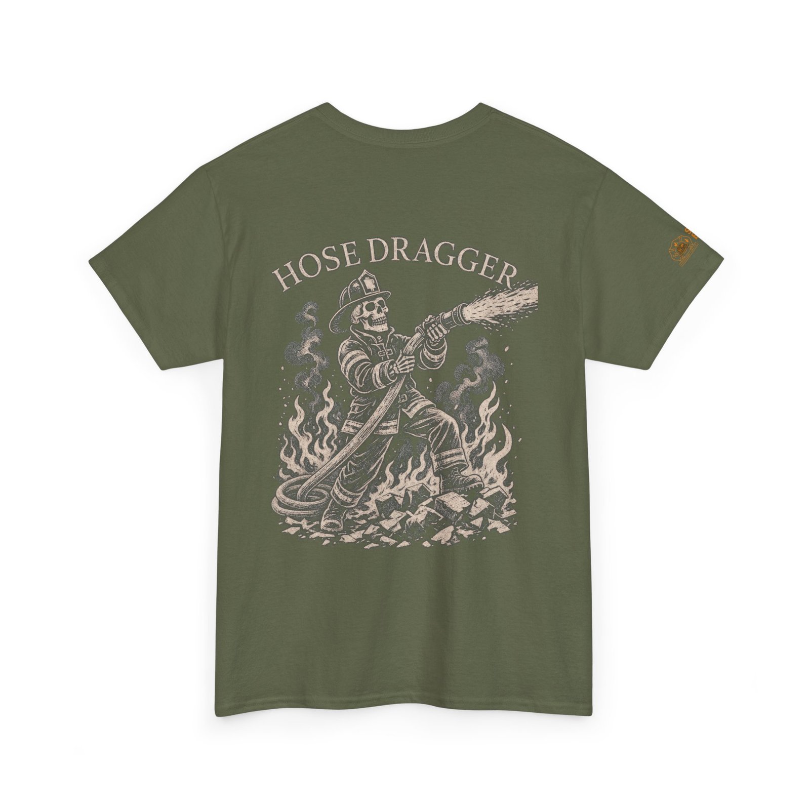 Smoke Eater Gear Hose Dragger Firefighter T-Shirt - Image 14